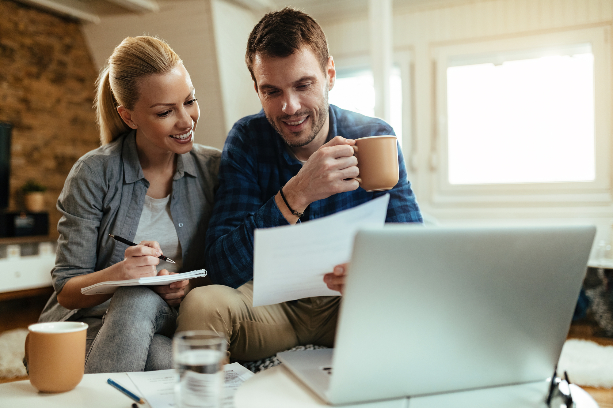 Couple Working On Their Finances